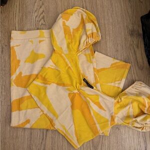 Zara Yellow and Cream Patterned Set